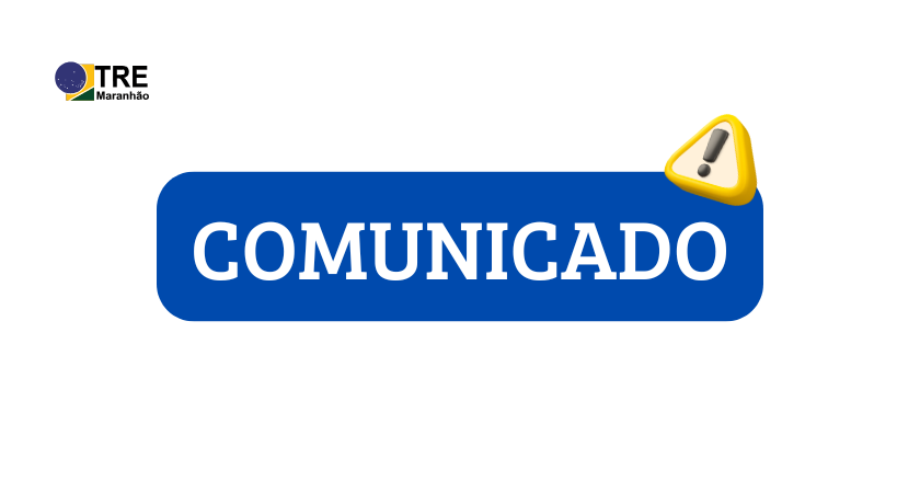 Imagem com texto Comunicado