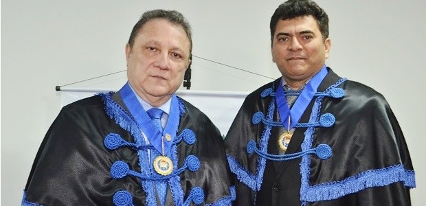Desembargador Cleones Cunha com Antonio Noberto, presidente da ALL