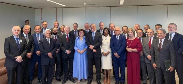 Reunião presidente do TSE - foto oficial Alexandre de Moraes destaca união da Justiça Eleitoral