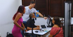 8 de março - evento Rede Amiga da Mulher no Parque do Bom Menino