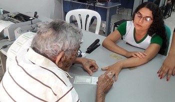 TRE-MA Biometria idoso 107 anos Pedreiras Biometria idoso 107 anos Pedreiras