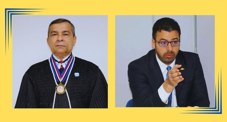 TRE-MA Desembargador José Gonçalo e juiz Angelo Santos Desembargador José Gonçalo e juiz Angelo Santos