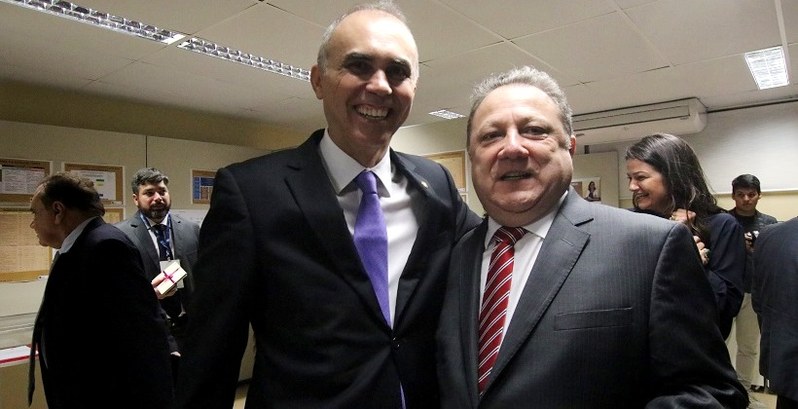Desembargadores Cleones Cunha e Glauber Rêgo, presidentes dos TREs.