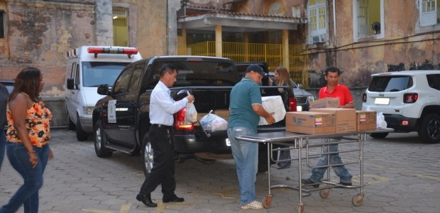 17 de agosto de 2016. Entrega de doações à Santa Casa.