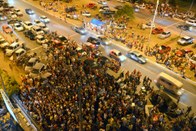 Visualização aérea da divulgação dos resultados das Eleições 2012 durante o 1º turno.