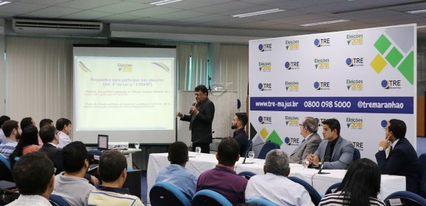 TRE-MA Eleições 2018 - Reunião com partidos políticos 13/07/18 Representantes de 31 partidos anotados no TRE participaram da reunião