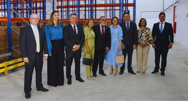 08/04/24 - inauguração pelo presidente José Luiz do depósito de urnas após 8 anos de reforma do ...