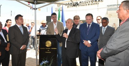 TRE-MA - Inauguração Fórum de Colinas - Des. Guerreiro Desembargador Guerreiro Junior presidiu as solenidades que foram bastante prestigiadas