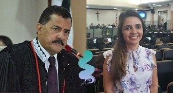 TRE-MA José Joaquim e Lavínia Coelho Desembargador José Joaquim e a juíza Lavínia Coelho