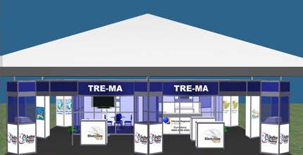 TRE-MA perspectiva stand Expoema 2012 Perspectiva do Stand do TRE na Expoema 2012