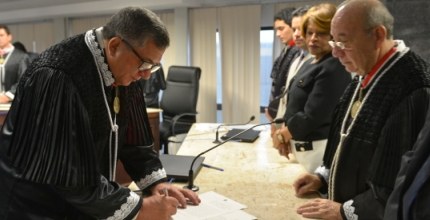 Posse do juiz Sebastião Bonfim como membro efetivo na terça-feira, 15 de setembro.