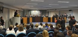 Juiz federal Ricardo Macieira usou a tribuna para discursar em homenagem ao pai advogado.