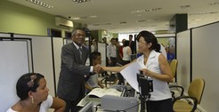 Equipe do Tribunal Regional Eleitoral do Maranhão, liderada pelo desembargador José Bernardo Sil...