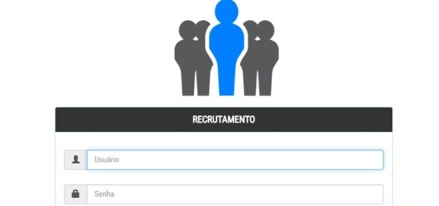 Imagem ilustrativa da tela do Sistema de Recrutamento do TRE-MA