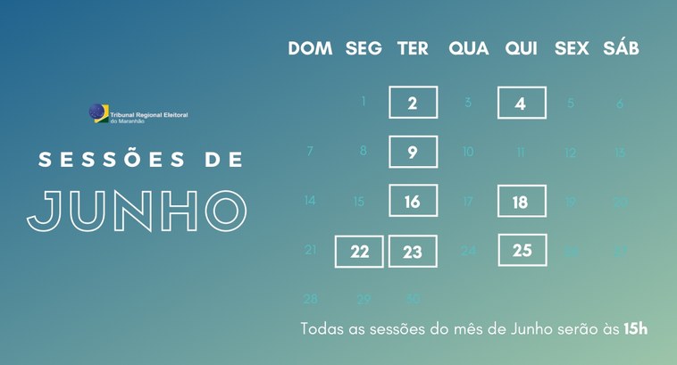 Sessões de Junho 2020