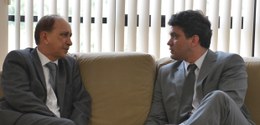 Presidentes Lourival Serejo (TRE-MA) e Thiago Diaz (OAB-MA)