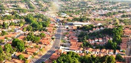 Vista aérea da cidade de Coelho Neto (MA)