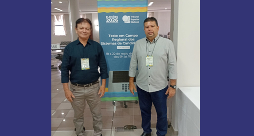 De 18 a 22 de maio, os servidores Luís Barros Brito (chefe da Seção de Gerenciamento de Dados Pa...