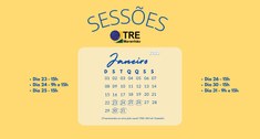 Calendário sessões janeiro 2023