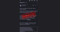 É falsa mensagem de cobrança para dar baixa no CNPJ de campanha