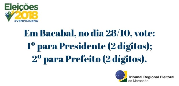 Ordem de votação - eleições Bacabal