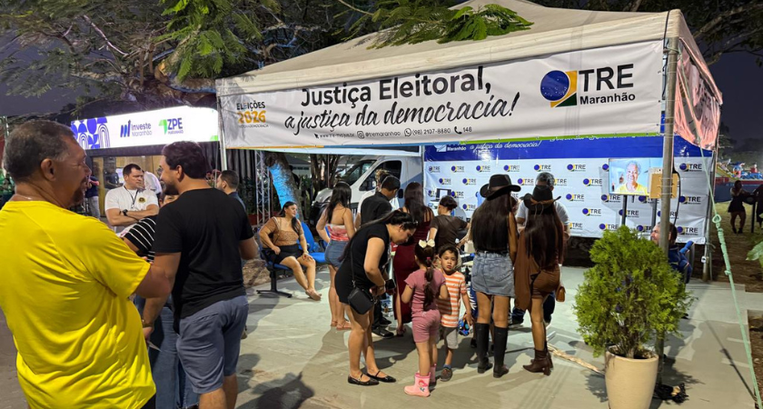estande do TRE-MA na Expoema 2026