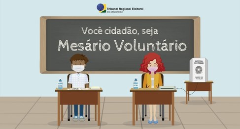 TRE-MA - Logo Mesário Voluntário 2020