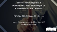 Processo democrático e participativo para Composição do Conselho e Comitês - Campanha 2018 - 3