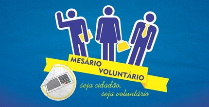 Logomarca oficial do projeto Mesário voluntário no TRE-MA.