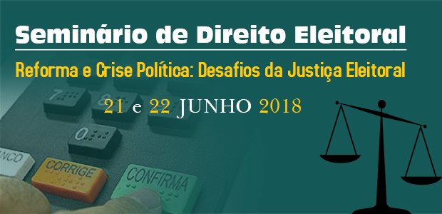 TRE-MA Seminário Direito Eleitoral 21 e 22/06/18 Logo