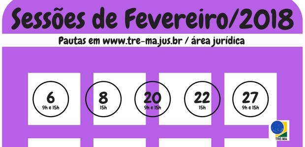 TRE-MA Sessões de fevereiro 2018 Sessões de fevereiro 2018