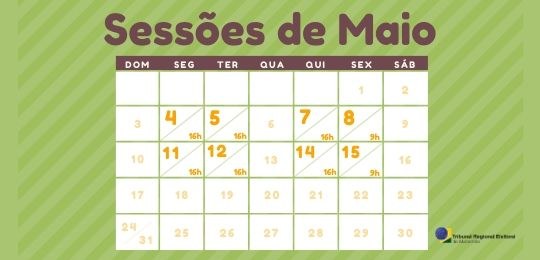 TRE-MA - Sessões de Maio 2020 Sessões de Maio 2020