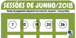 Datas das sessões junho 2018 do TRE-MA